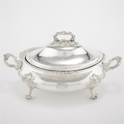 Lot 318 - Dixon & Sons Silver Plated Tureen Length 17...