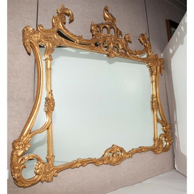 Lot 333 - George III Style Gilt-Wood Overmantel Mirror...