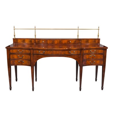 Lot 345 - George III Style Mahogany Sideboard Baker...
