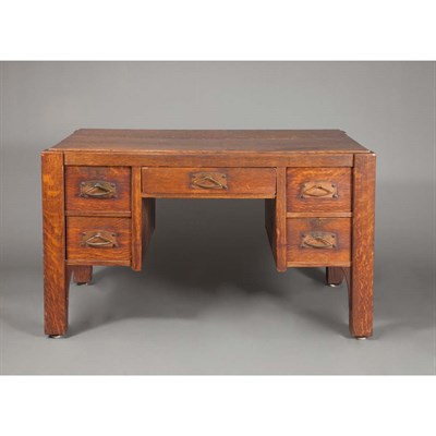 Lot 521 - Mission Oak Desk First quarter of the 20th...