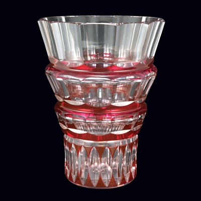 Lot 400A - Unsigned Val St. Lambert Overlay Glass Vase...