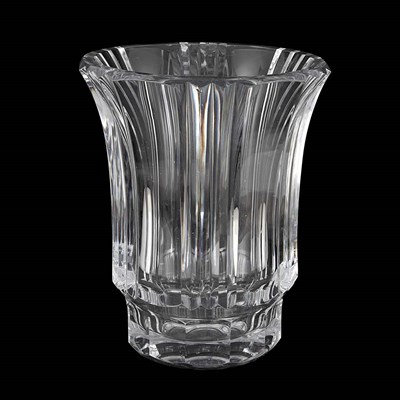 Lot 662 - Baccarat Glass Vase Post 1945 In the Art Deco...