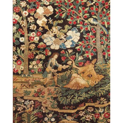 Lot 216 - Framed English Needlework Panel 18th Century...
