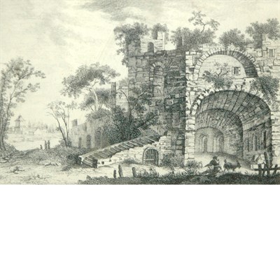 Lot 110 - Gabriel Perelle French, 1603-1677 Castle in...