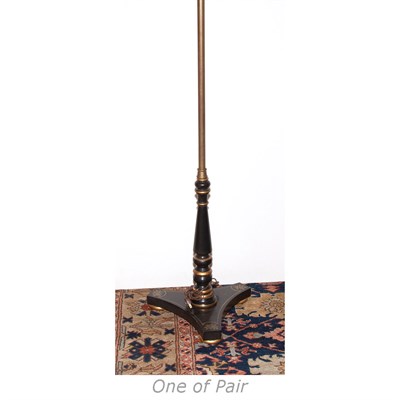 Lot 362 - Pair of Regency Style Painted and Parcel Gilt...