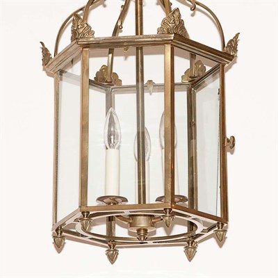 Lot 329 - Pair of Georgian Style Gilt-Metal and Glass...
