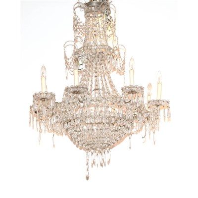 Lot 563 - Neoclassical Style Glass Eight-Light...