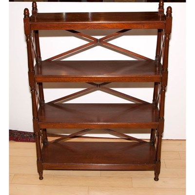 Lot 242 - Regency Style Mahogany Four-Tier Etagere...