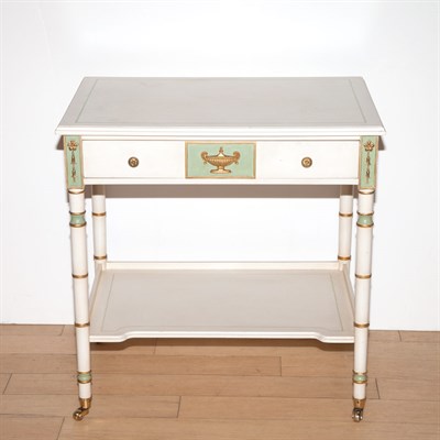 Lot 380 - Regency Style Painted Side Table Height 28...