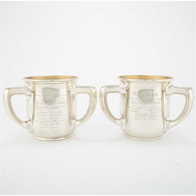 Lot 311 - Pair of Gorham Sterling Silver Trophy Cups...