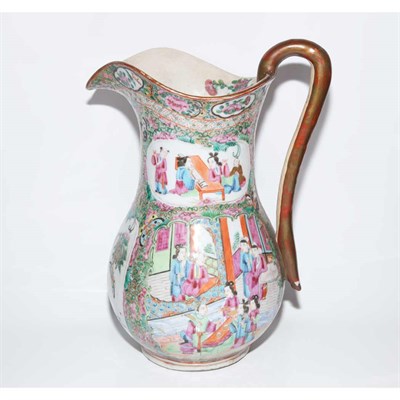 Lot 516 - Chinese Canton Rose Medallion Porcelain Ewer...