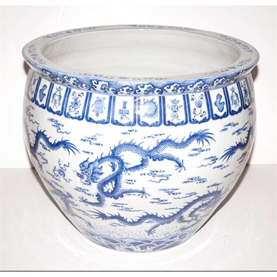 Lot 288 - Pair of Chinese Blue and White Porcelain Fish...