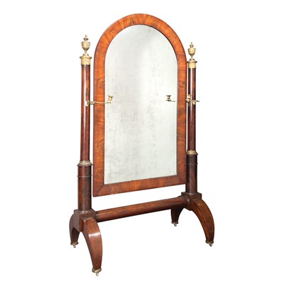 Lot 434 - Empire Gilt-Bronze Mounted Mahogany Cheval...