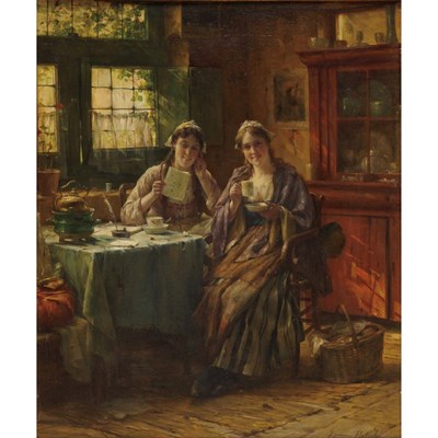 Lot 21 - Edward Antoon Portielje Belgian, 1861-1949 The...