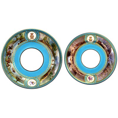 Lot 698 - Minton Gilt and Hand-Painted Partial Porcelain...