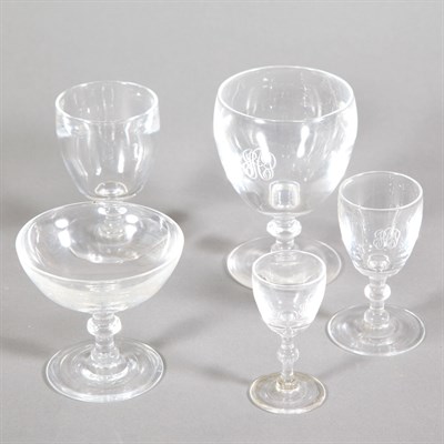 Lot 243 - Steuben Glass Stemware Service Approximately...