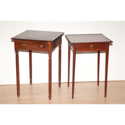 Lot 199 - Two Federal Mahogany Side Tables Height of...