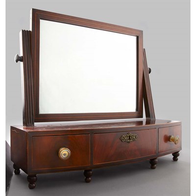 Lot 243 - Victorian Mahogany Dressing Mirror Height 18...