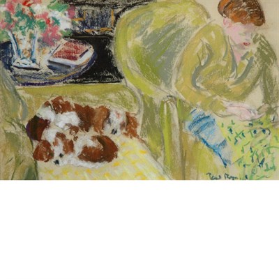 Lot 77 - Paul Lucien Maze French, 1887-1979 Woman with...
