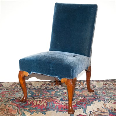 Lot 495 - Pair of George II Walnut Side Chairs 18th...