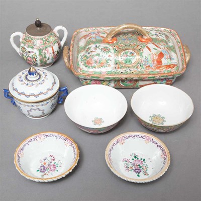 Lot 434 - Group of Nine Chinese Export Famille Rose...
