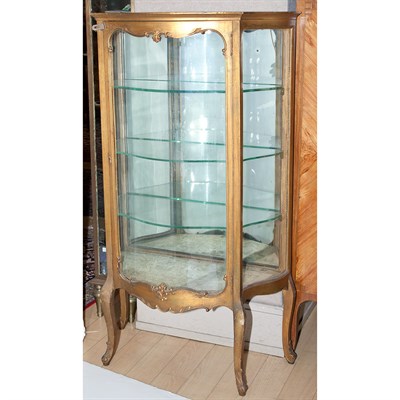 Lot 136 - Louis XV Style Gilt-Wood Vitrine The...