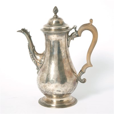Lot 471 - George III Silver Coffee Pot London, circa...