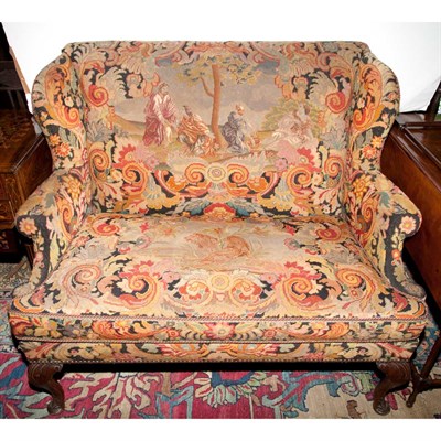 Lot 275 - George III Style Needlepoint Upholstered...