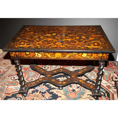 Lot 178 - Louis XIV Style Ebonized and Marquetry Inlaid...