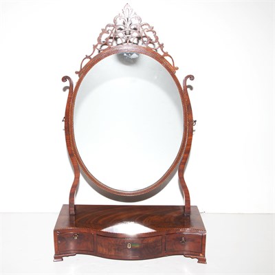 Lot 636 - Regency Mahogany Shaving Stand Height 30 inches.