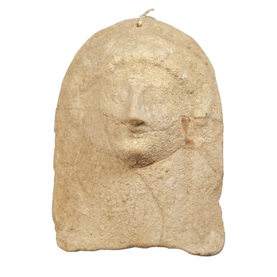 Lot 150 - Greek Terra Cotta Protome Head of Demeter...