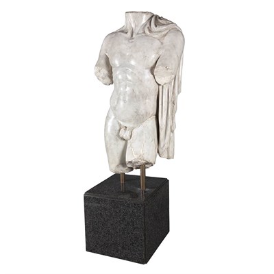 Lot 175 - Italian Neoclassical Style Marble Torso On a...