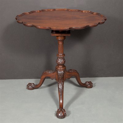 Lot 285 - George II Style Mahogany Tilt-Top Table The...