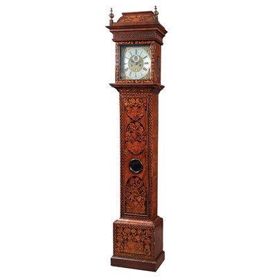 Lot 178 - Queen Anne Seaweed Marquetry and Walnut Tall...
