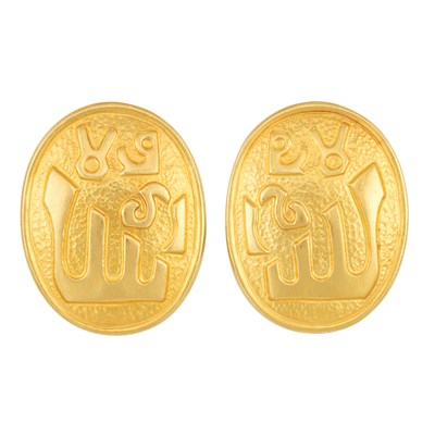 Lot 10 - Pair of Gold Earrings, Ilias Lalaounis