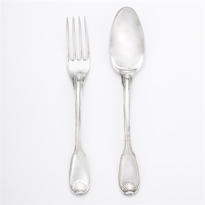 Lot 274 - English Silver Partial Flatware Service Marks...