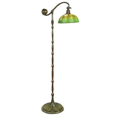 Lot 560 - Tiffany Studios Bronze and Favrile Glass...