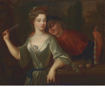 Lot 72 - English School 18th Century Harlequin and...