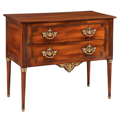 Lot 383 - Louis Philippe Style Fruitwood Commode Height...