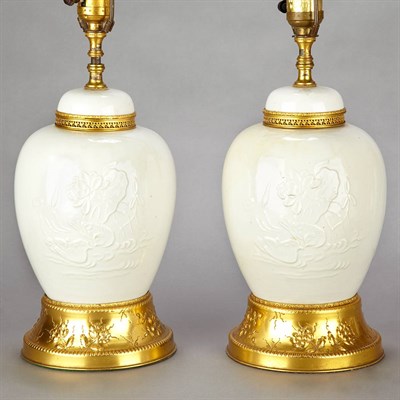 Lot 465 - Pair of Chinese Blanc de Chine Porcelain...