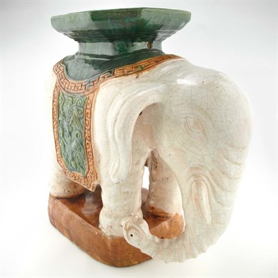 Lot 430 - Ceramic Elephant-Form Garden Seat Height 20...