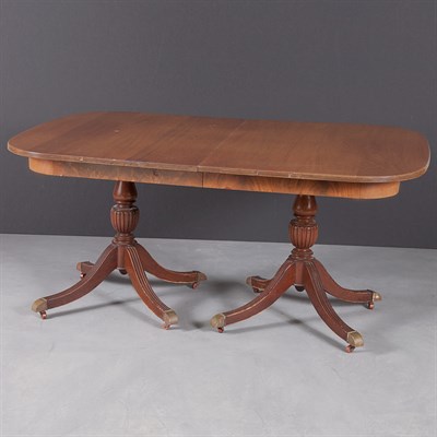 Lot 154 - George III Style Mahogany Double-Pedestal...