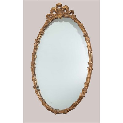 Lot 444 - Louis XV Style Gilt-Wood Mirror Height 38...