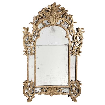 Lot 113 - Regence Gilt-Wood Mirror Second quarter of the...