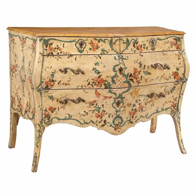 Lot 134 - Italian Rococo Painted Commode Mid 18th...