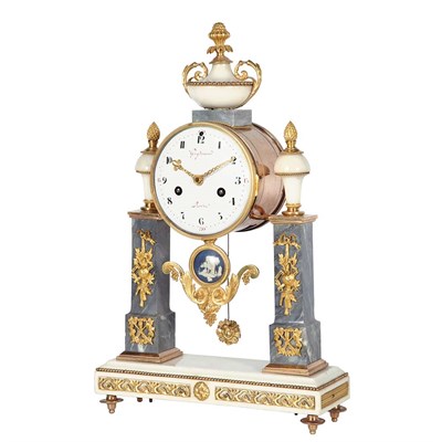 Lot 130 - Louis XVI Gilt-Bronze Mounted Marble Mantel...