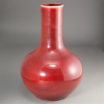 Lot 342 - Chinese Flambe Glazed Porcelain Vase 19th...