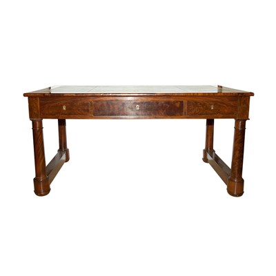 Lot 415 - Empire Style Leather Top Mahogany Library...