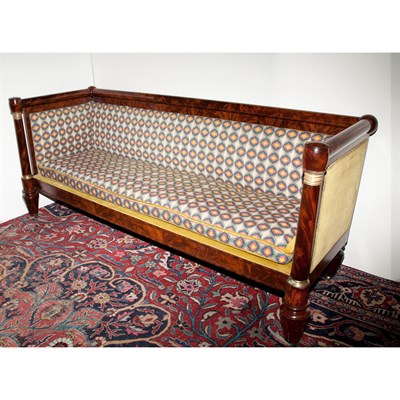 Lot 273 - Classical Mahogany Box Sofa 19th Century With...