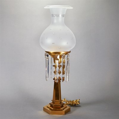 Lot 199 - Brass Sinumbra Lamp Second quarter of the 19th...